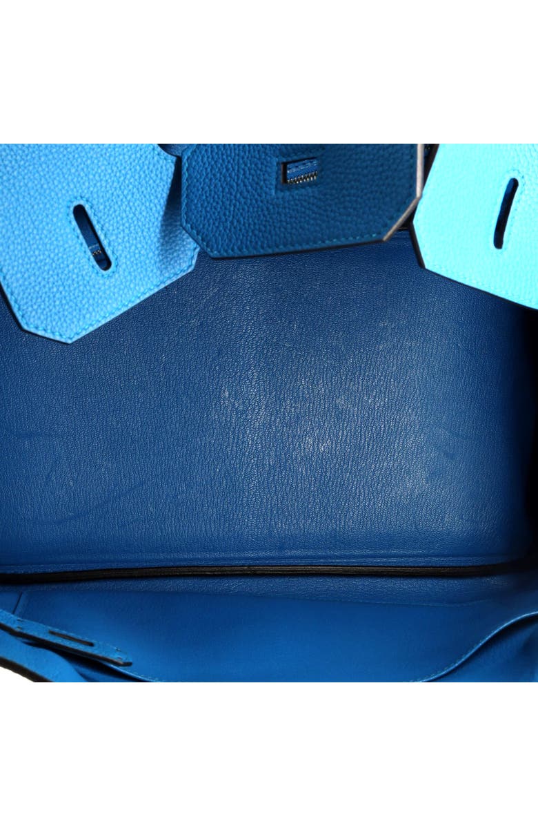 Pre-Owned Hermes Birkin Handbag Blue Togo with Palladium Hardware 35, Alternate, color, Bleu Zanzibar