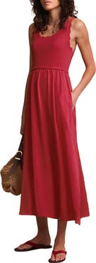 MINT VELVET Scallop Short Sleeve Trim Midi Dress
