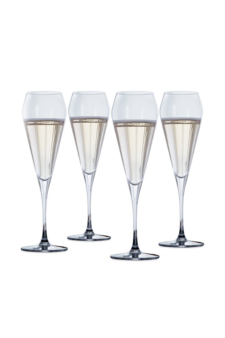 Willsberger Champagne Flute Glass Set of 4, Main, color, Clear