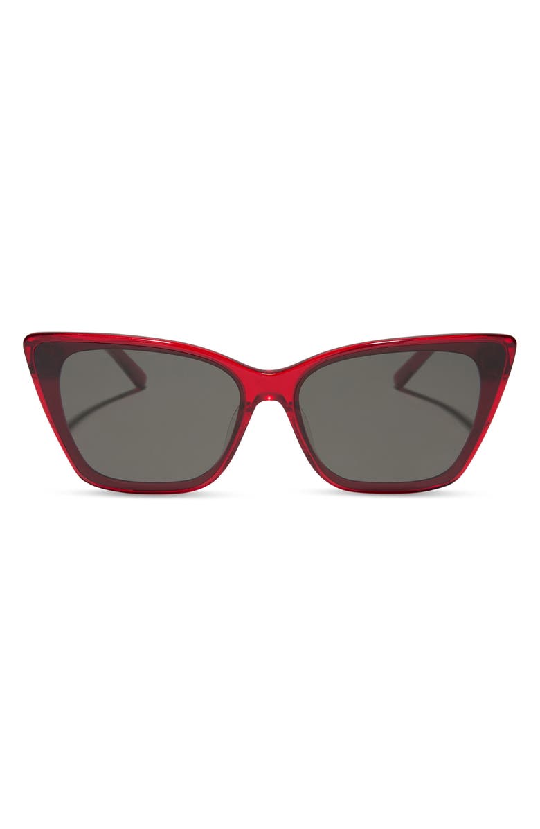 DIFF Alina 61mm Cat Eye Sunglasses, Main, color, Red Hot Summer / Grey
