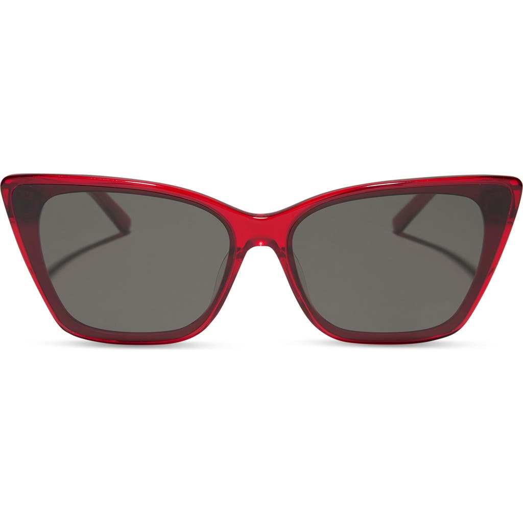 Diff Alina 61mm Cat Eye Sunglasses In Red
