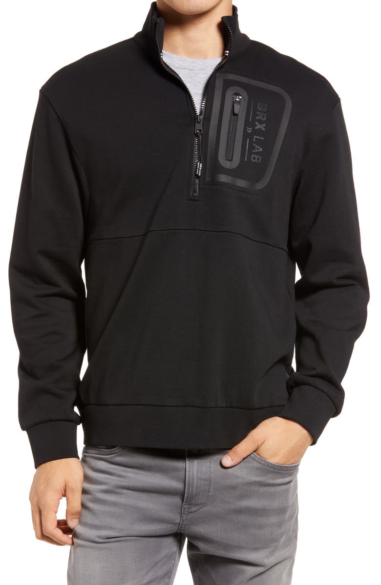 Brax Sion Quarter Zip Sweatshirt, Main, color, 