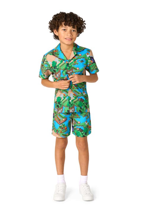 Kids' Minecraft - Overworld Shirt & Shorts Set
