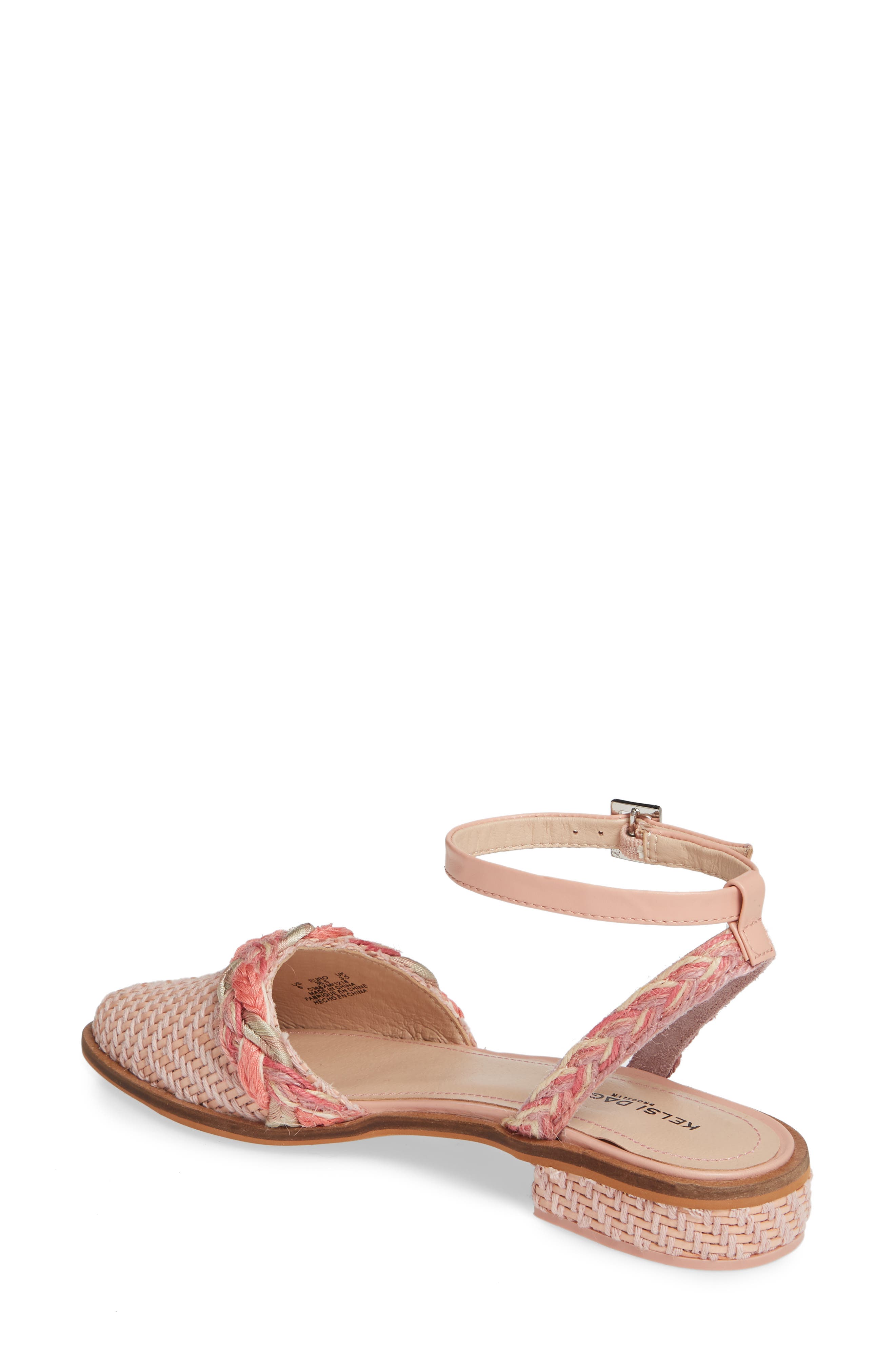 Annalese Ankle Strap Flat, Alternate, color, ORCHID