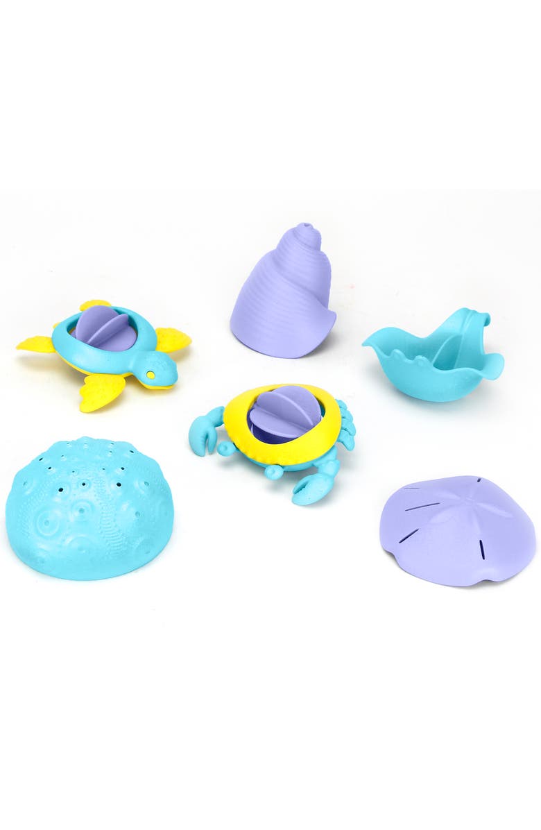 Green Toys Sea Life Set, 6 Piece Bath Set, Main, color, Multicolored