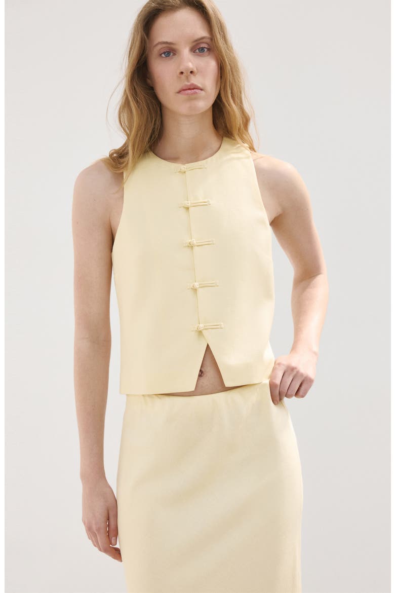 Straight Midi Skirt, Alternate, color, VANILLA