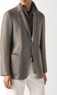 ZEGNA Oasi Cashmere Blend Sport Coat with Detachable Bib