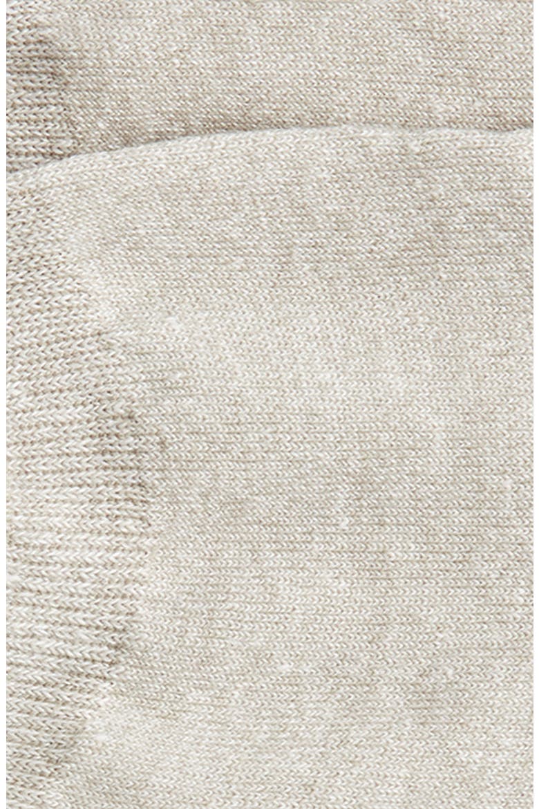 Sirocco Linen & Cotton Blend No-Show Socks, Alternate, color, NATURAL