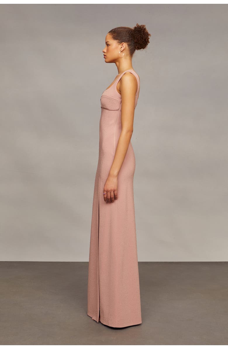 AMUR Venice Maxi Dress, Alternate, color, Taupe Bloom