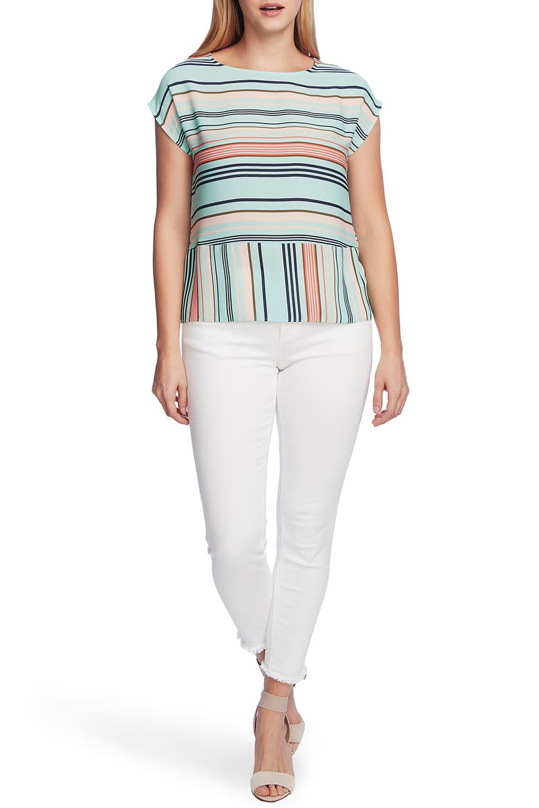 Southwestern Stripe Dolman Top, Alternate, color, MOROCCAN MINT
