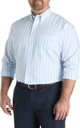 Brooks Brothers Big & Tall  Non-Iron Striped Broadcloth Sport Shirt