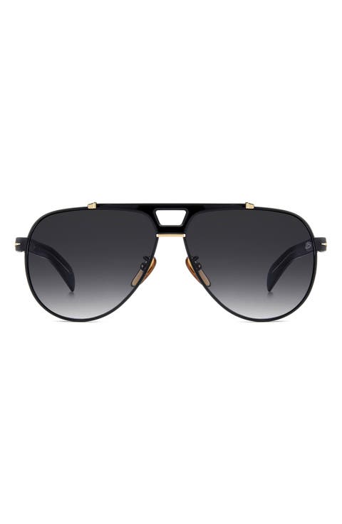 DB 7169/S 62mm Oversize Aviator Sunglasses