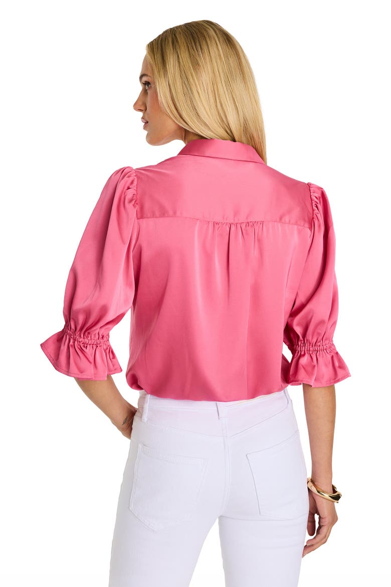 Cindy Ruffle Sleeve Shirt, Alternate, color, Petal Pink