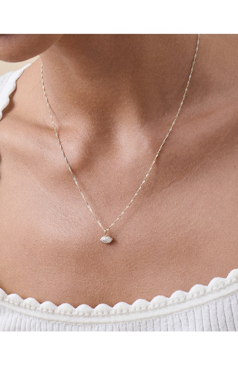 Edge of Ember Marquise Diamond Necklace, Alternate, color, Marquise