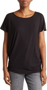 GO COUTURE Cap Sleeve Dolman Tee