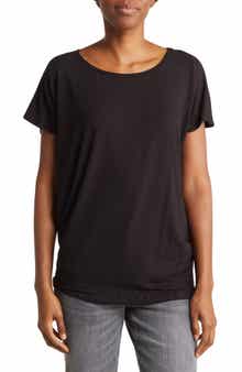 GO COUTURE Cap Sleeve Dolman Tee