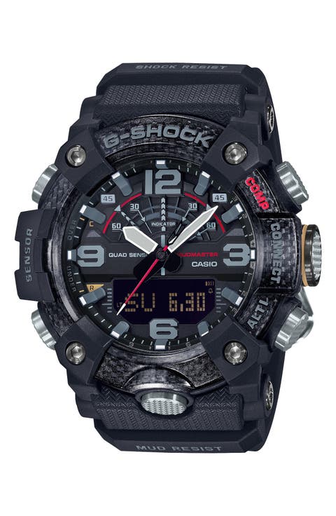 メンズウェア Black Watch Collared Snead Men's Black Watches | Nordstrom