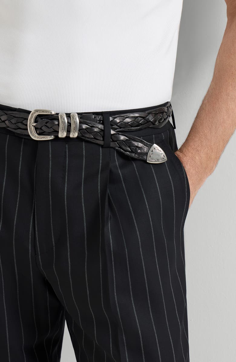 Brunello Cucinelli Virgin wool trousers, Alternate, color, Black