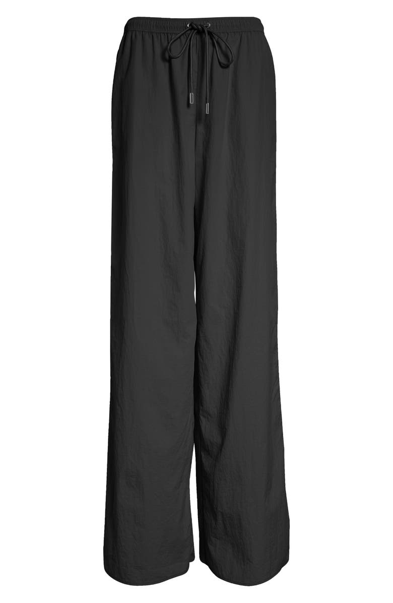 L'AGENCE Valkyrie Snap Accent Drawstring Waist Pants, Alternate, color, Black