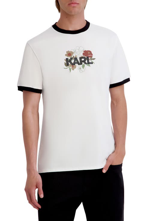 Floral Graphic Ringer T-shirt