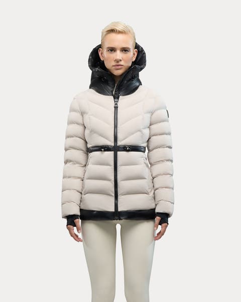 Everlong Lightweight Herringbone Quilted Puffer with Lustre Detailing