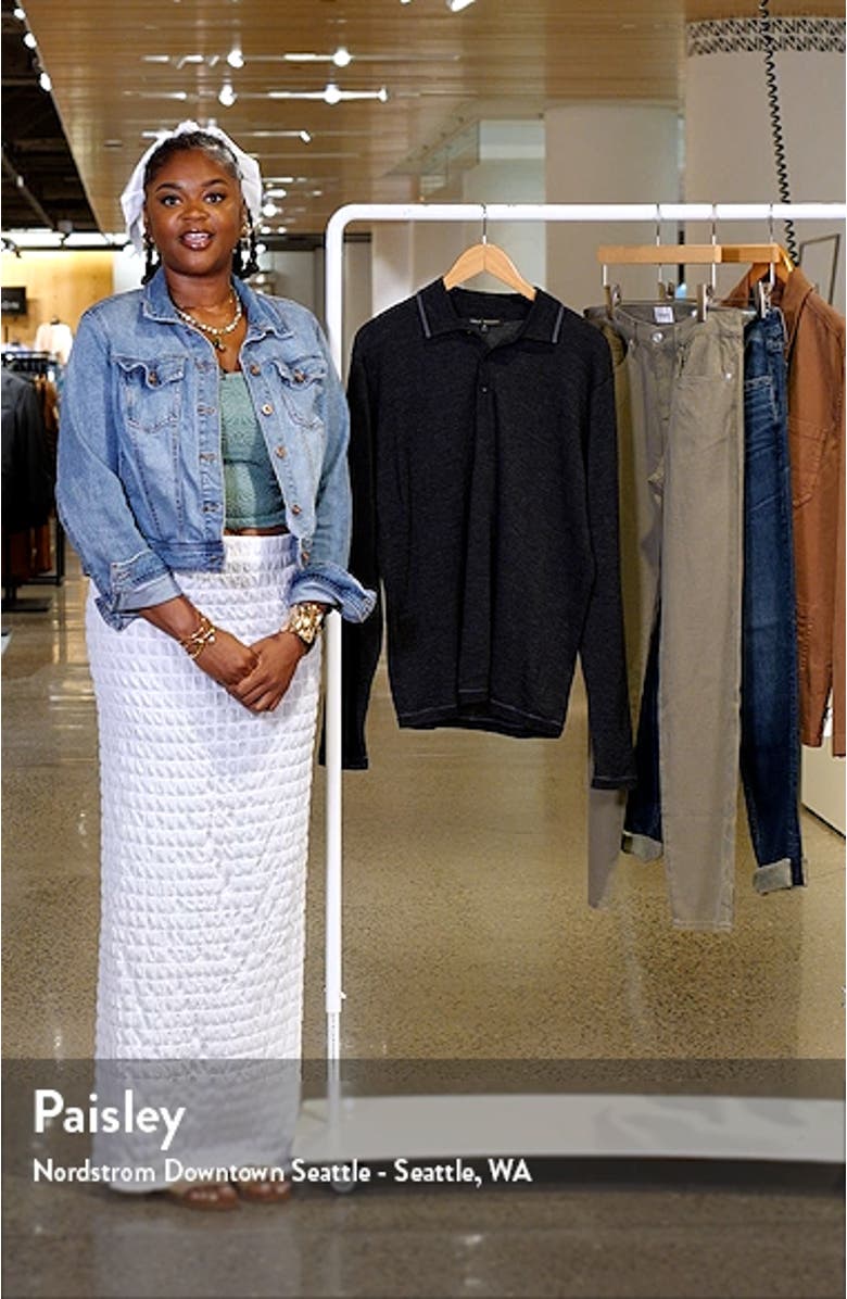 Roman Long Sleeve Merino Wool Sweater Polo, sales video thumbnail