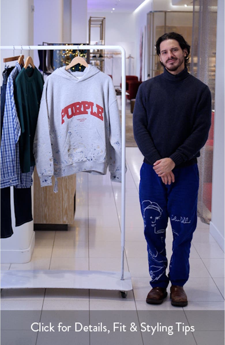 Heavyweight Fleece Cotton Graphic Hoodie, sales video thumbnail