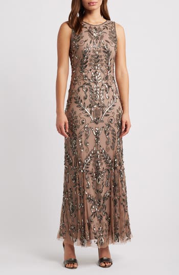 Pisarro Nights Beaded Sleeveless Gown Nordstrom