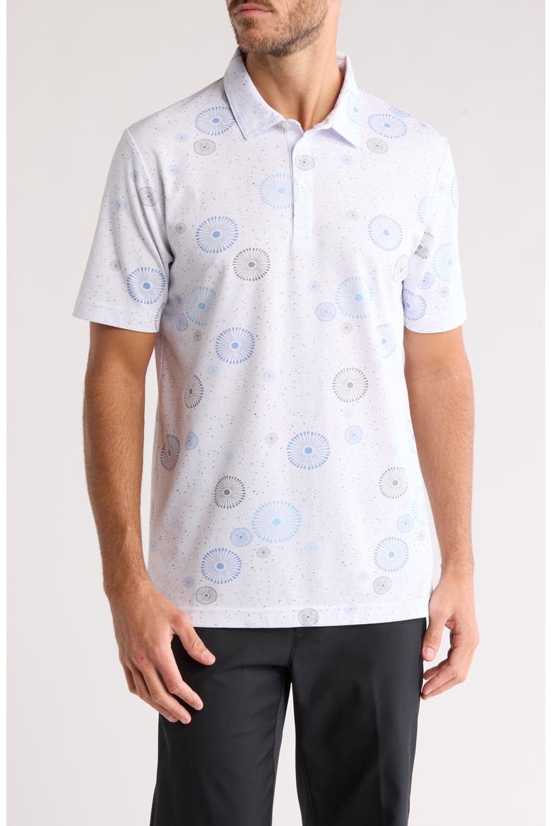 Caught Inside No Logo Golf Polo, Main, color, WHITE