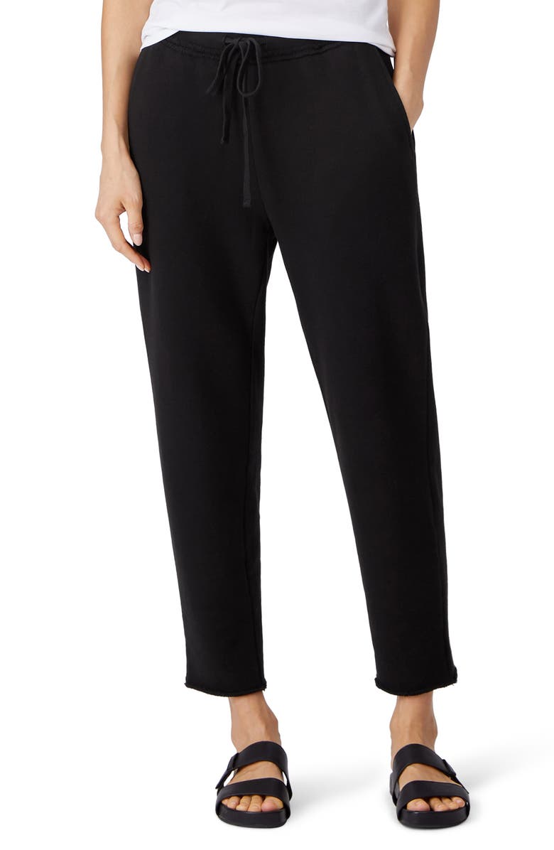 Eileen Fisher Tie Waist Crop Pants, Main, color, 