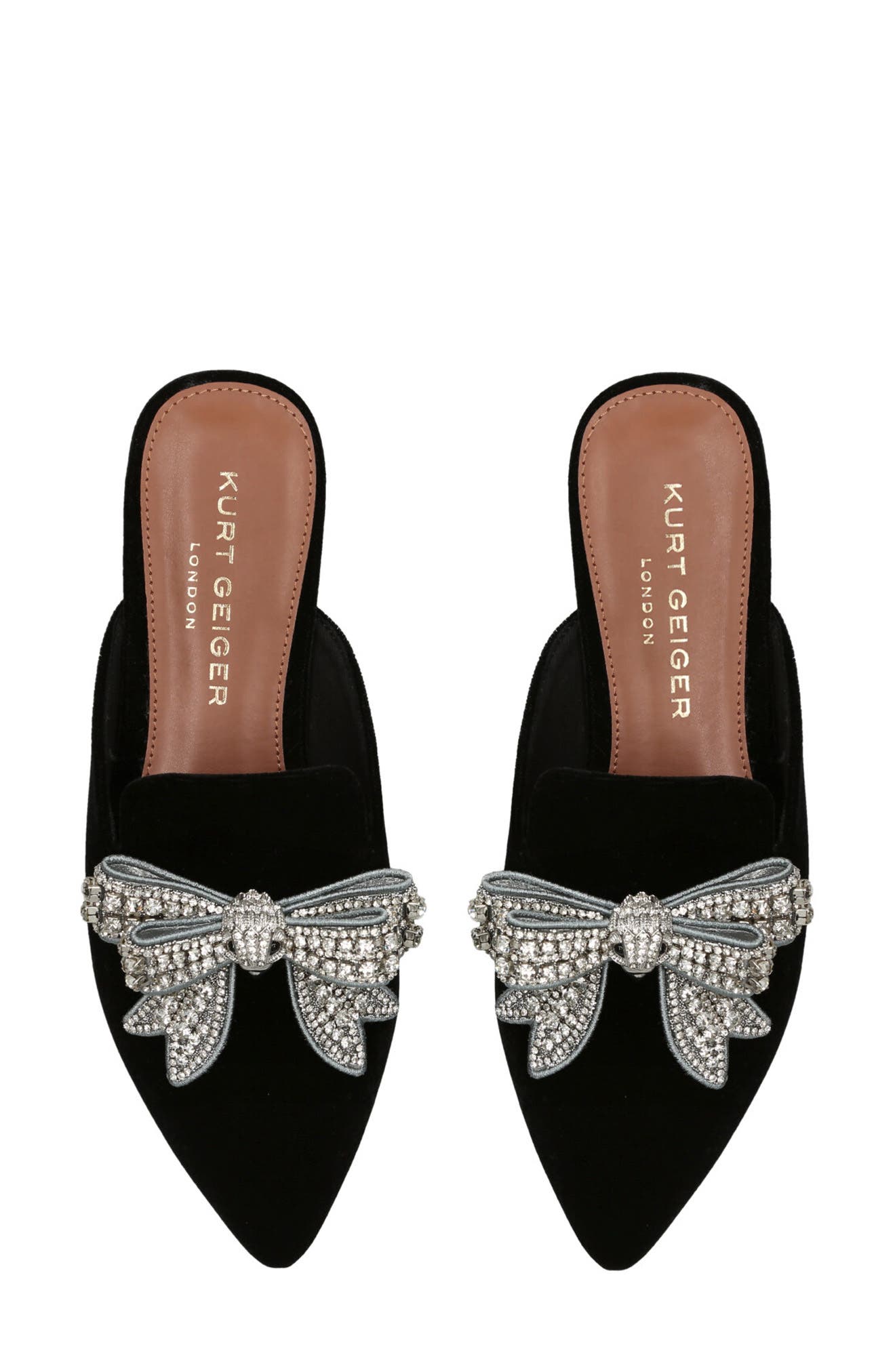 Kurt Geiger London Olive Bow Pointed Toe Mule, Alternate, color, 