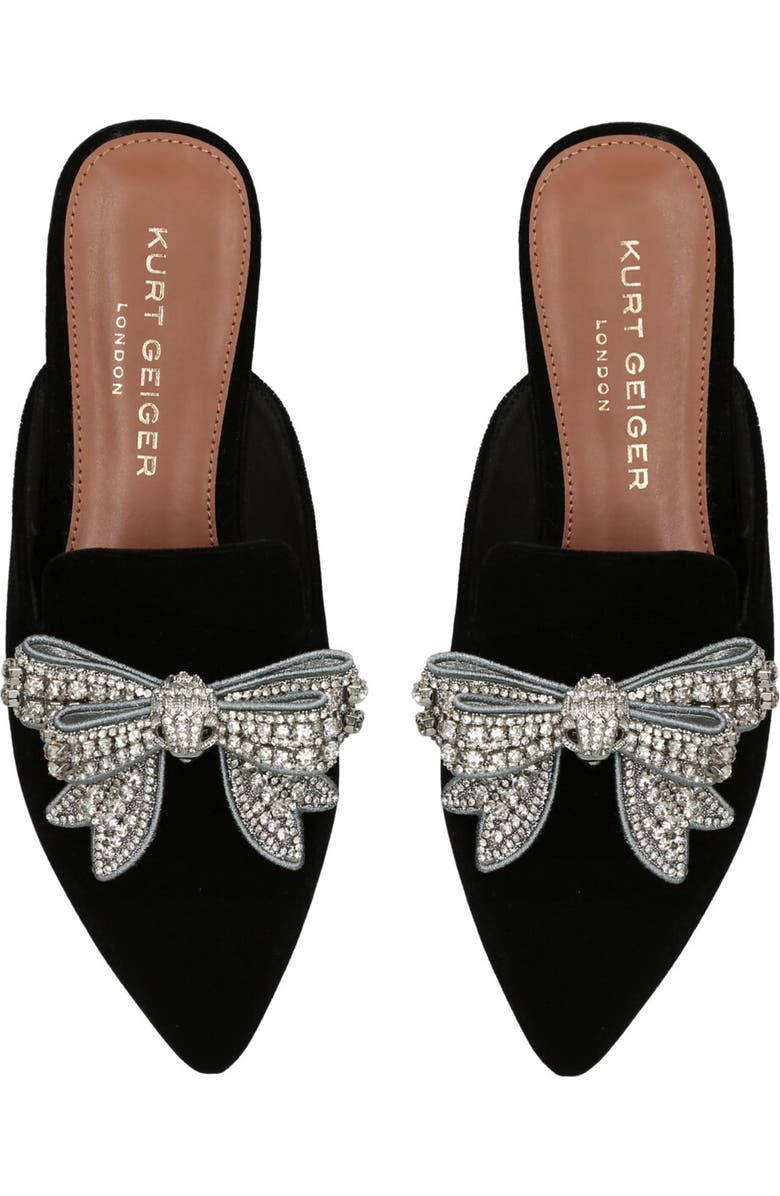 Kurt Geiger London Olive Bow Pointed Toe Mule, Alternate, color,