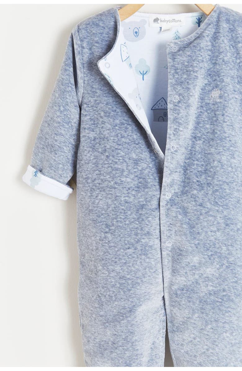 Babycottons Premium Peruvian Pima Cotton Archie Plush Coverall For Infant, Alternate, color, 