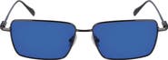 FERRAGAMO Gancini Evolution 57mm Rectangular Sunglasses