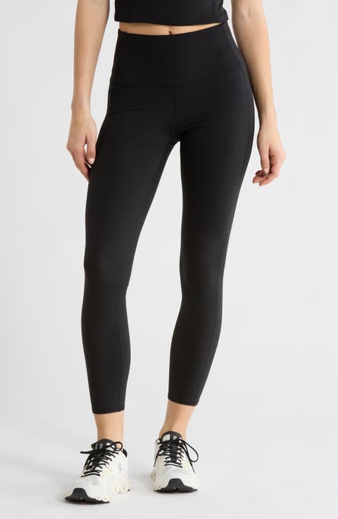 Elastic Free High Waist Ankle Leggings