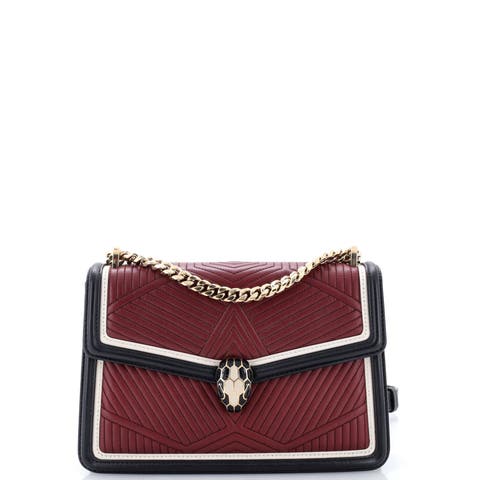 Serpenti Forever Shoulder Bag Quilted Leather Small