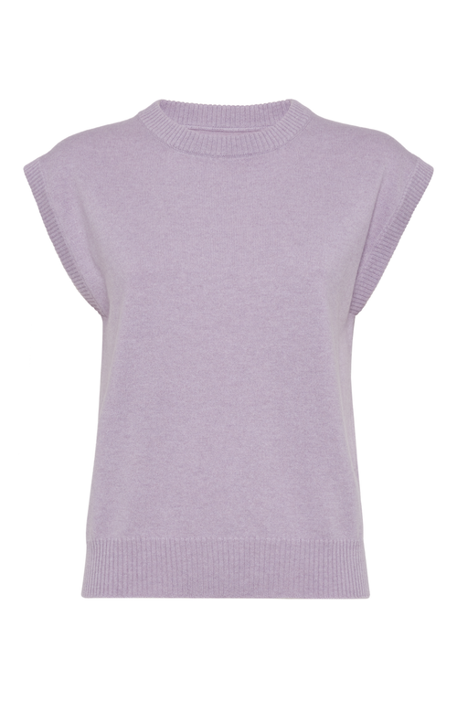 Shop Brunello Cucinelli Vest With Monili In Lilac