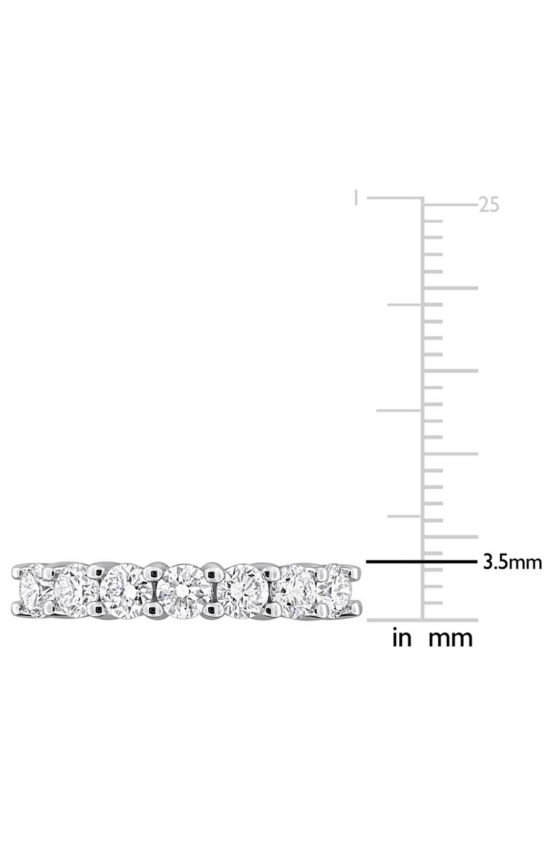 Created Forever Sterling Silver Lab Grown Diamond Anniversary Band Ring, Alternate, color, Silver