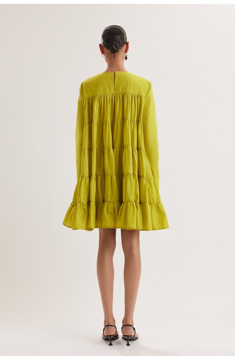 Merlette Soliman Dress, Alternate, color, Lime