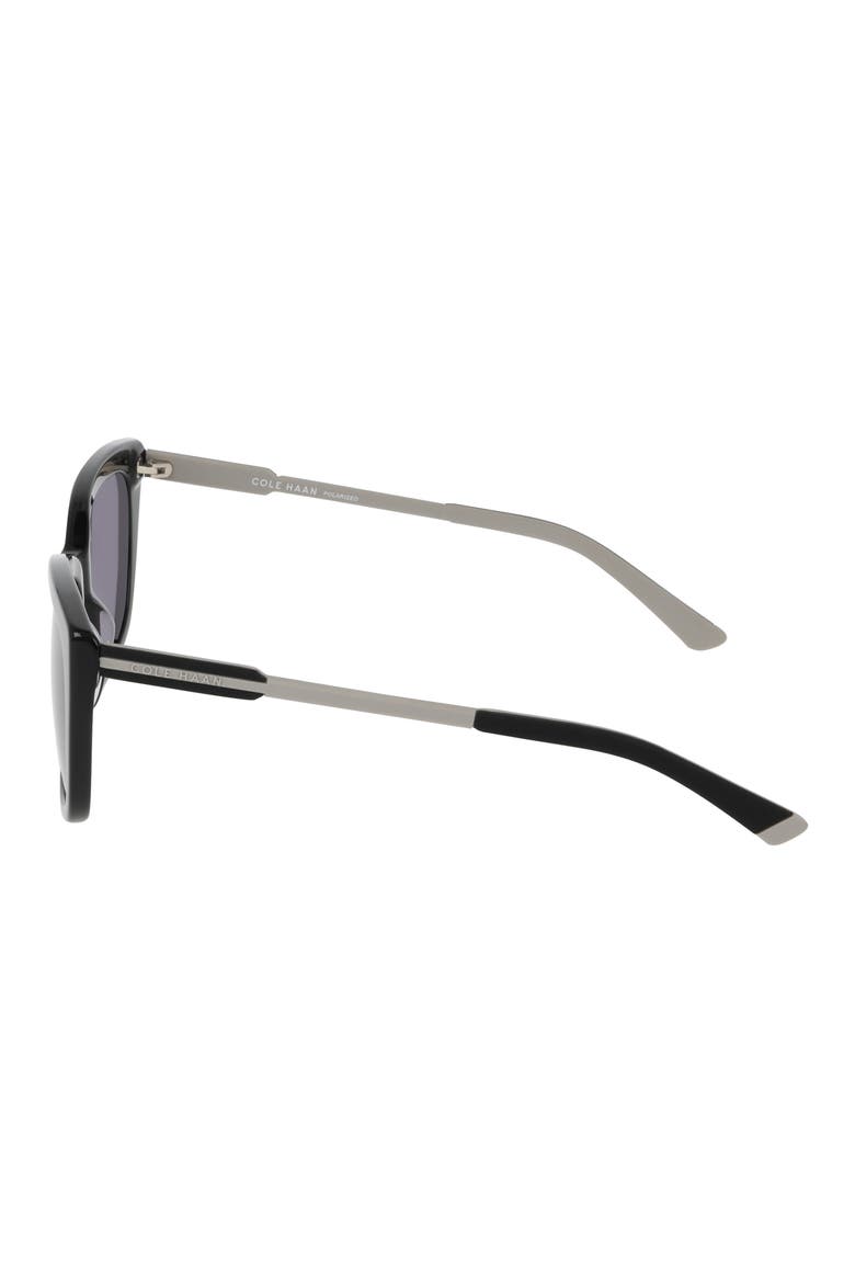 54mm Square Sunglasses, Alternate, color, BLACK