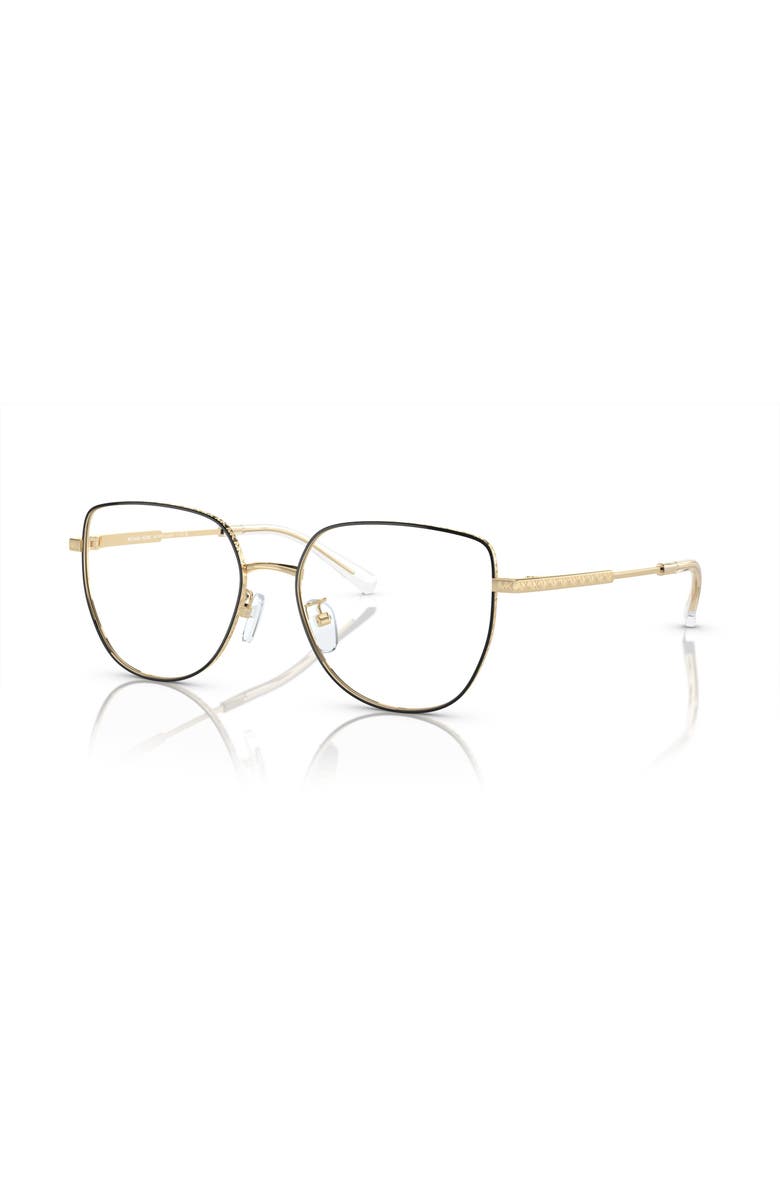 Michael Kors 55mm Round optical glasses, Main, color, Gold