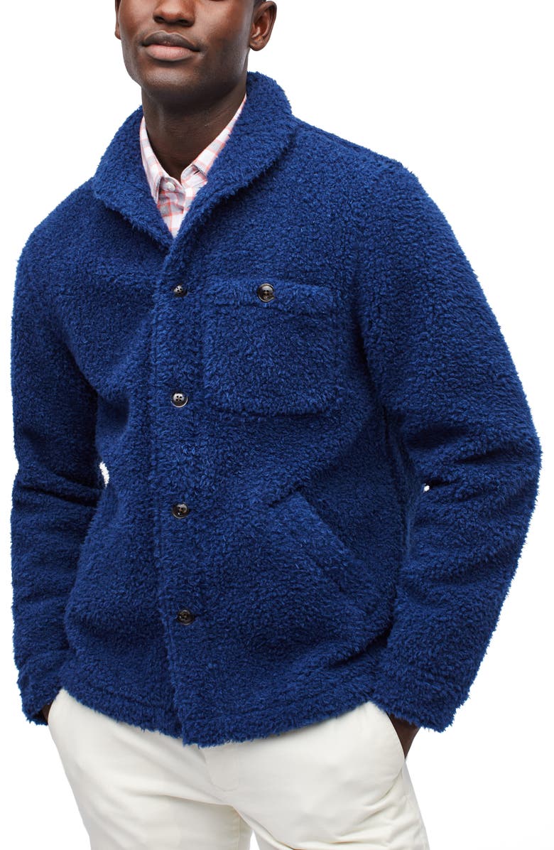 Bonobos Slim Fit Fleece Shirt Jacket, Main, color, 