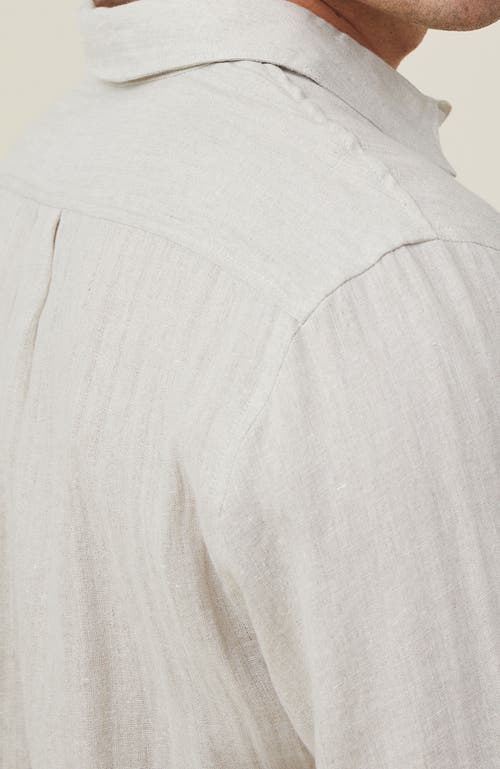 COTTON ON COTTON ON LINEN LONG SLEEVE SHIRT