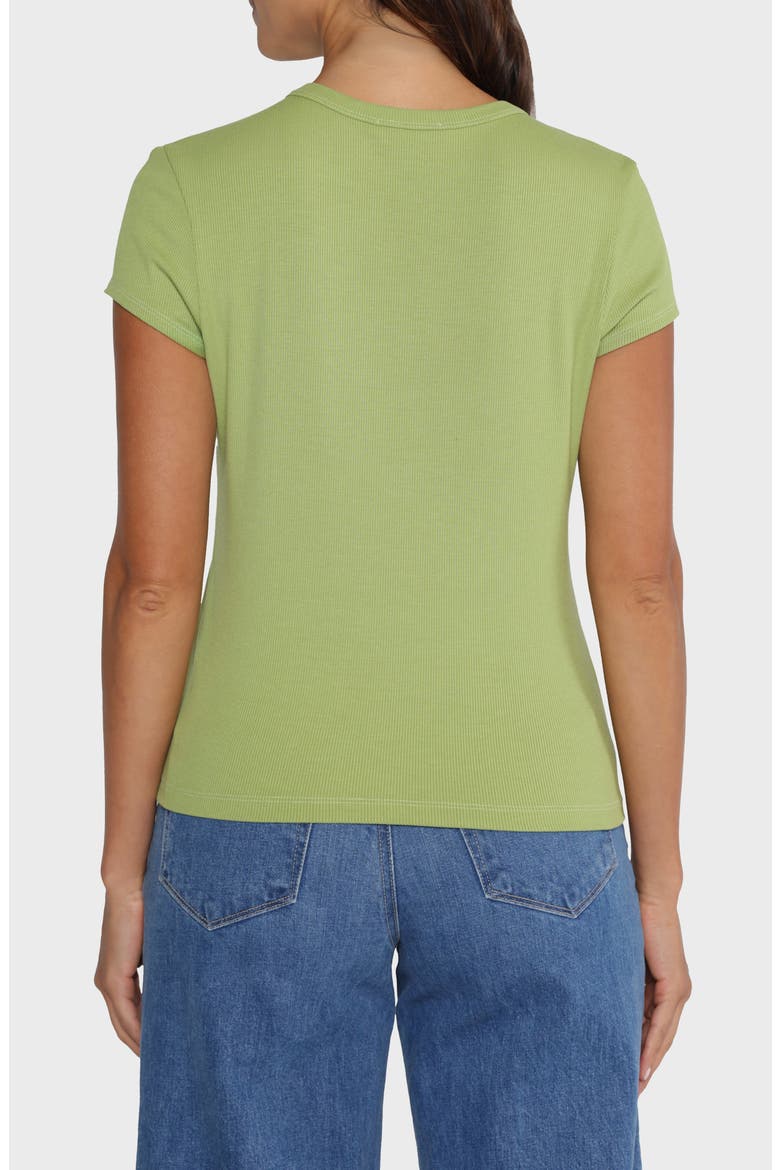 Jenna Short Sleeve T-Shirt, Alternate, color, LIME