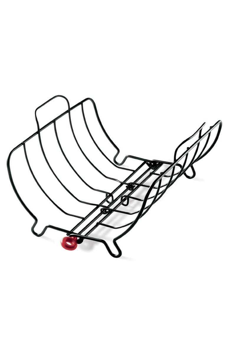 CUISIPRO Roast & Serve Non-Stick Turkey and Poultry Roasting Rack, Main, color, Black