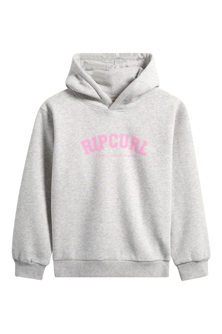 Kids' Staple Varsity Hoodie, Main, color, LIGHT GREY MARLE