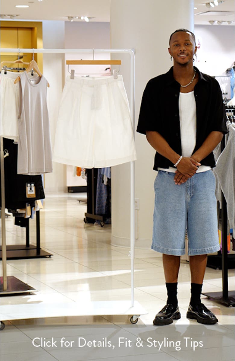 Ivana Pleated Bermuda Shorts, sales video thumbnail