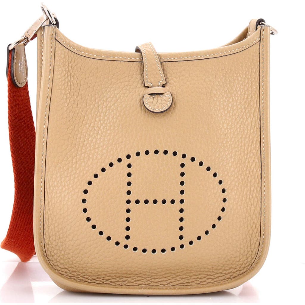 Pre-owned Hermes Hermes Evelyne Bag Gen Iii Clemence Tpm In Brown