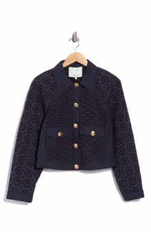 Broderie Anglaise Eyelet Jacket