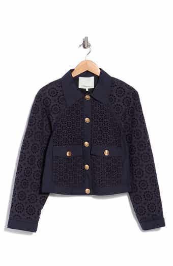 Broderie Anglaise Eyelet Jacket